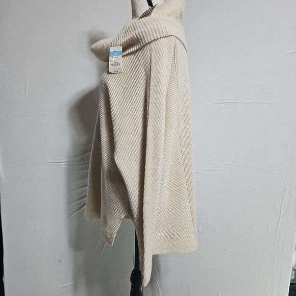 NWT J. McLAUGHLIN 100% Cashmere Cowl Neck Sweater, Lt. H Oatmeal, Verbier, XS - Picture 5 of 12